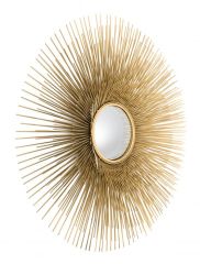 Mirror solaris L gold finish | convex mirror ø 80 x D. 8 cm | Duvar Aynası
