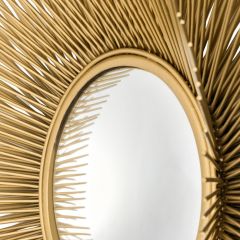 Mirror solaris L gold finish | convex mirror ø 80 x D. 8 cm | Duvar Aynası