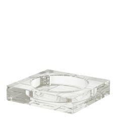 Ashtray ledbury crystal glass 15x15x3 cm | Kristal Kül Tabağı