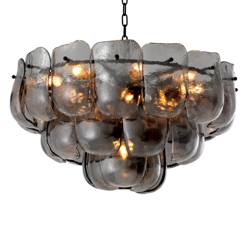 ÖN SİPARİŞ | Chandelier Gustave smoke glass | Avize | Aydınlatma