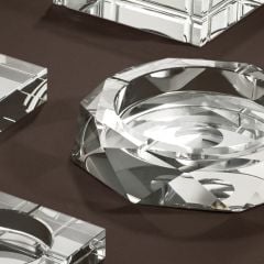 Ashtray bruce crystal glass ø 25 x H. 5 cm | Kristal Kül Tabağı