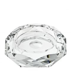 Ashtray bruce crystal glass ø 25 x H. 5 cm | Kristal Kül Tabağı