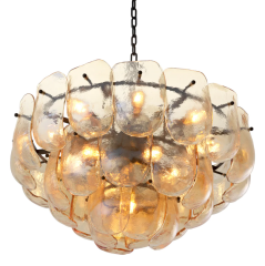 ÖN SİPARİŞ | Chandelier Gustave champagne colored glass | Avize | Aydınlatma
