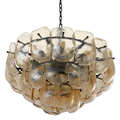 ÖN SİPARİŞ | Chandelier Gustave champagne colored glass | Avize | Aydınlatma