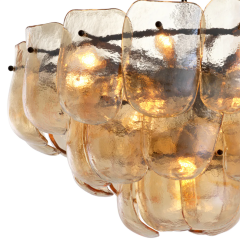 ÖN SİPARİŞ | Chandelier Gustave champagne colored glass | Avize | Aydınlatma
