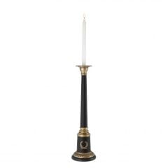 Candle holder arosa S 14x41.5 cm | Pirinç - Siyah Şamdan