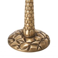 Candle holder palm desert vintage brass finish ø13xh.36 cm | Pirinç Şamdan