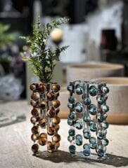 Vase Gummy 8x8x20 cm | Kristal Vazo | Dekoratif Obje