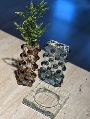 Vase Gummy 12x7x20 cm | Kristal Vazo | Dekoratif Obje