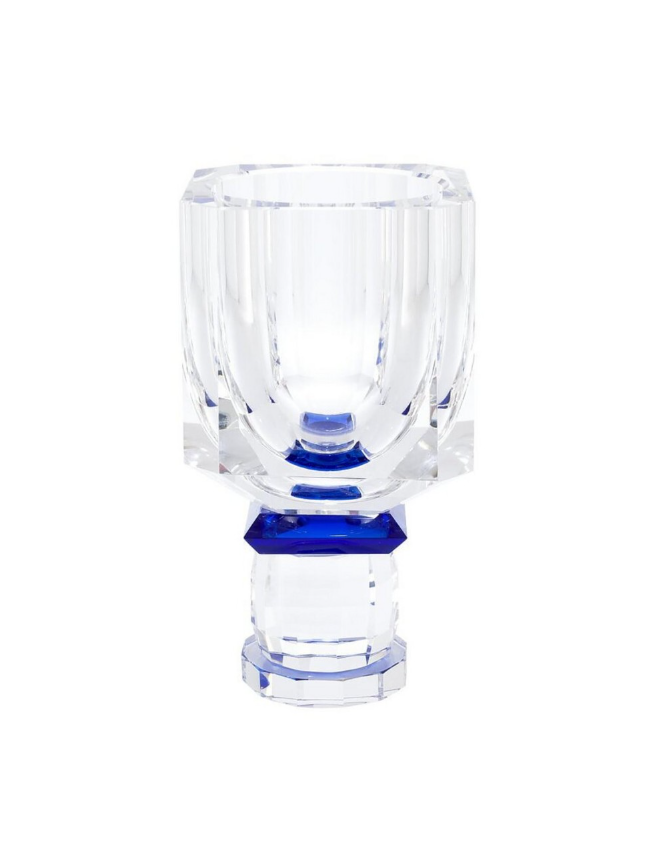 Vase Crissy blue h:25 cm d:13 cm | Kristal Vazo