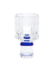 Vase Crissy blue h:25 cm d:13 cm | Kristal Vazo