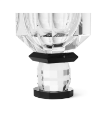 Vase Crissy black h:25 cm d:13 cm | Kristal Vazo