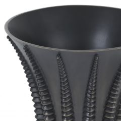 Vase coral bronze highlight finish | granite base ø22xh.28 cm | Döküm Vazo