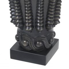 Vase coral bronze highlight finish | granite base ø22xh.28 cm | Döküm Vazo