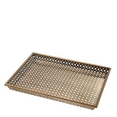 Tray sirenuse S antique brass finish 40,5x30,5xh.3,5 cm | Mat Gold Hazeran Tepsi - Jardenyer