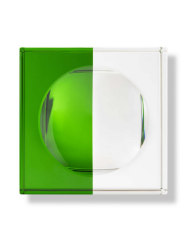 Coin Tray Lake Clear - Green 12x12x7 cm | Kristal Küllük