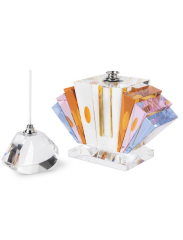 Perfume Bottle Glass  20x10x24 cm | Kristal Esanslık | Dekoratif Obje