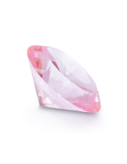 Paperweight Diamond Pink 15 cm | Kristal Dekoratif Obje