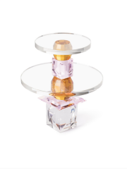 Buffet Crissy Ball Amber Pink 18x20,5 cm | Kristal Stand