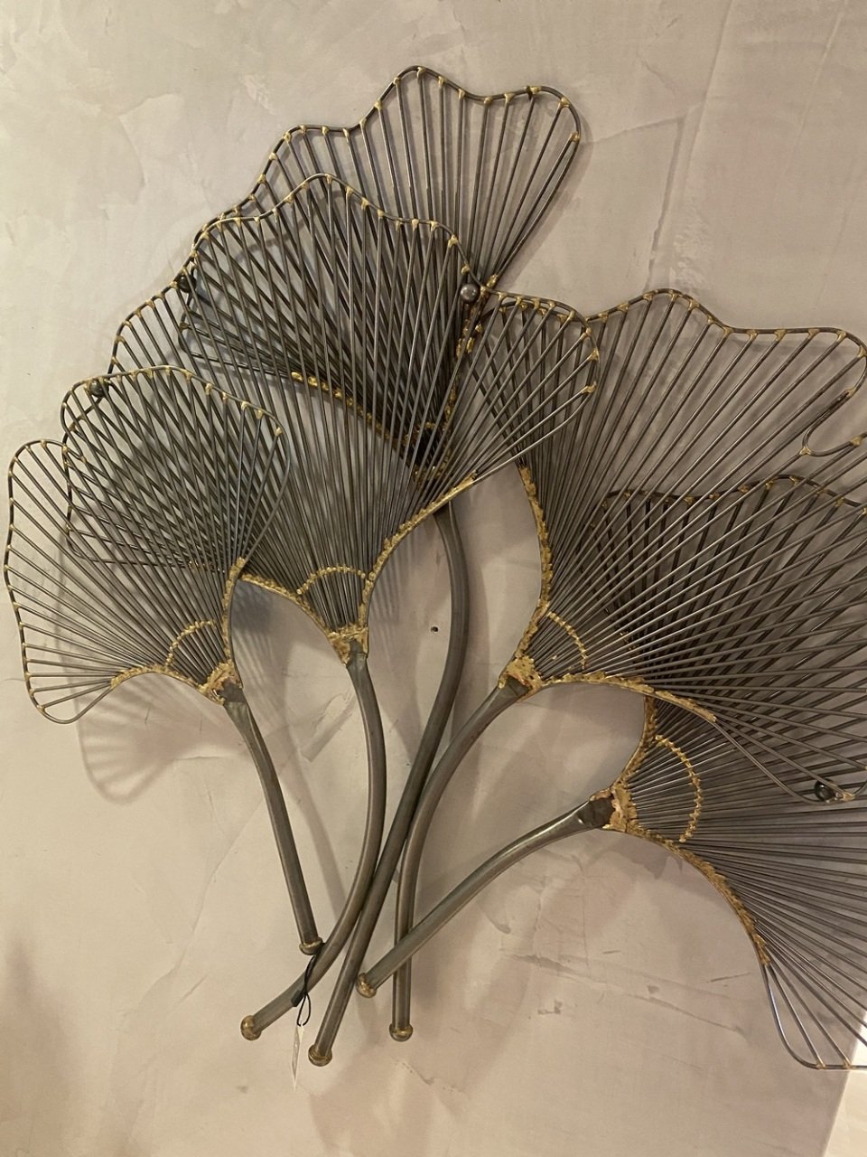 Sculpture Metal Grey/Golden  73x71 cm | Duvar Aksesuarı