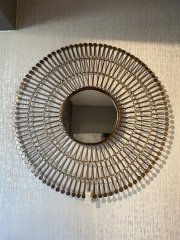 Mirror metal copper 78 cm | Duvar Aynası