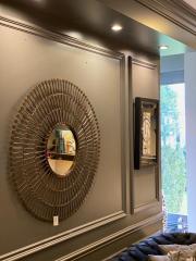 Mirror metal copper 78 cm | Duvar Aynası