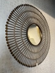 Mirror metal copper 78 cm | Duvar Aynası
