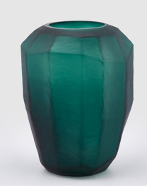 Vaso Poliedro Antique Green 28x19 cm | Vazo - Mumluk