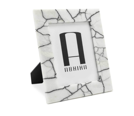 Picture frame madison black white stone L 29x2x35 cm | Resim Çerçevesi