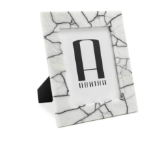 Picture frame madison black white stone L 29x2x35 cm | Resim Çerçevesi