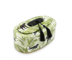 Ceramic box with puma pattern S 32x19x16 cm  | Dekoratif Küp