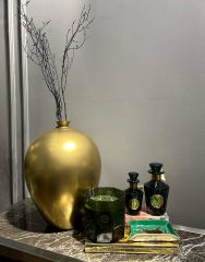 Golden Porcelain Vase L 45x33 cm | Vazo