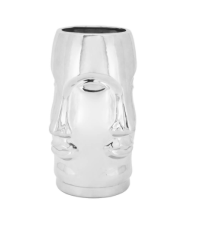 Vase ming face silver 16x32 cm | Vazo