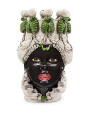 Vase moro lady bıg green pink lipstick 48cm | Heykel - Vazo