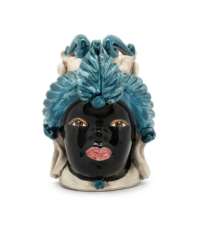 Vase moro lady small chic blue 19x9 cm | Heykel - Vazo