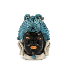 Vase moro man small chic blue 19x9 cm | Heykel - Vazo