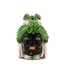 Vase moro man small chic green 19x9 cm | Heykel - Vazo