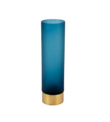 Vase ska blue gold tall 7x30 cm | Vazo - Mumluk