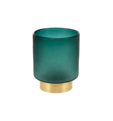Vase ska green gold small 15x18 cm | Vazo - Mumluk