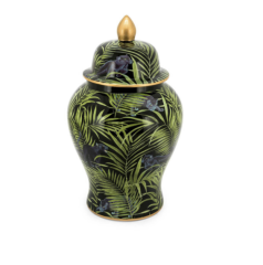 Ceramic box decorated palms M 23x38 cm  | Dekoratif Küp