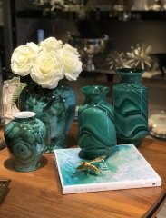 Glass vase malaki drop L 23x30 cm | Vazo