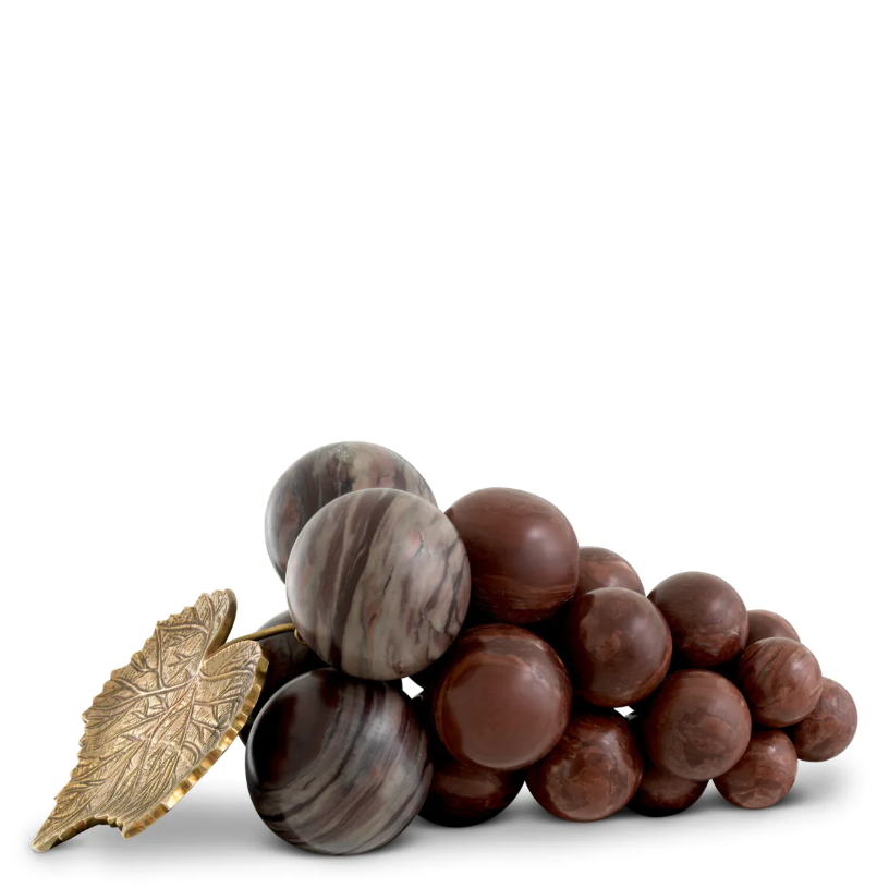 Object Vintage Grapes marble 27x17x13 cm | Mermer Üzüm Obje