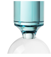 Candle Holder Honey Turquoıse/Amber9x24 cm |  Şamdan | Tealight