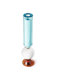 Candle Holder Honey Turquoıse/Amber9x36 cm |  Şamdan | Tealight