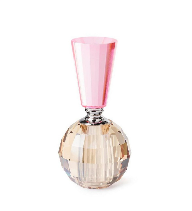 Perfume Bottle Golf  Pink / Gold 6.8x13.5 cm |  Esanslık | Dekoratif Obje