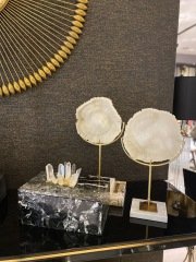 Coral disk+stand L 21x10x45 cm | Dekoratif Obje