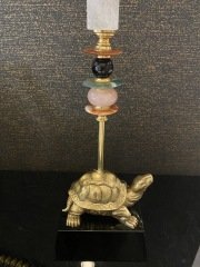 Obelisque turtle 17x13x58 cm | Dekoratif Obje
