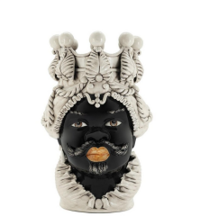 Vase Moro Man Big White 48x33 cm - Heykel