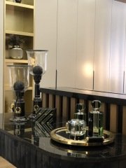 Perfume bottle lara L 8,5x8,5x18 cm | Kristal Şişe