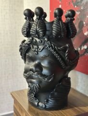 Vase Moro Man Big Black Natural 48 cm - Heykel